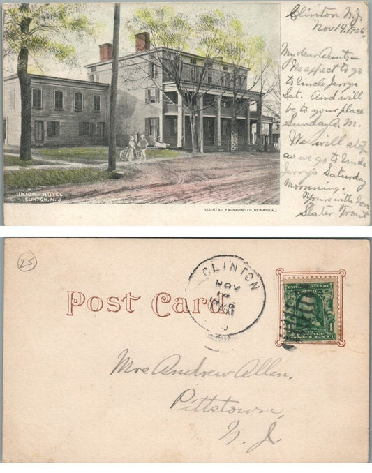 ANTIQUE POSTCARD ILLUSTRO ENGRAVING CO. NEWARK N.J.