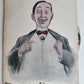 MAN w/ SPINNING CHANGING FACES ANTIQUE POSTCARD 1906