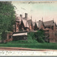 WASHINGTON NJ CORNISH RESIDENCE 1906 UNDIVIDED ANTIQUE POSTCARD w/ CORK CANCEL