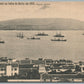 ESQUADRA ALLEMA NA BAHIA DA HORTA EM 1908 FAYAL ACORES WWI ERA ANTIQUE POSTCARD