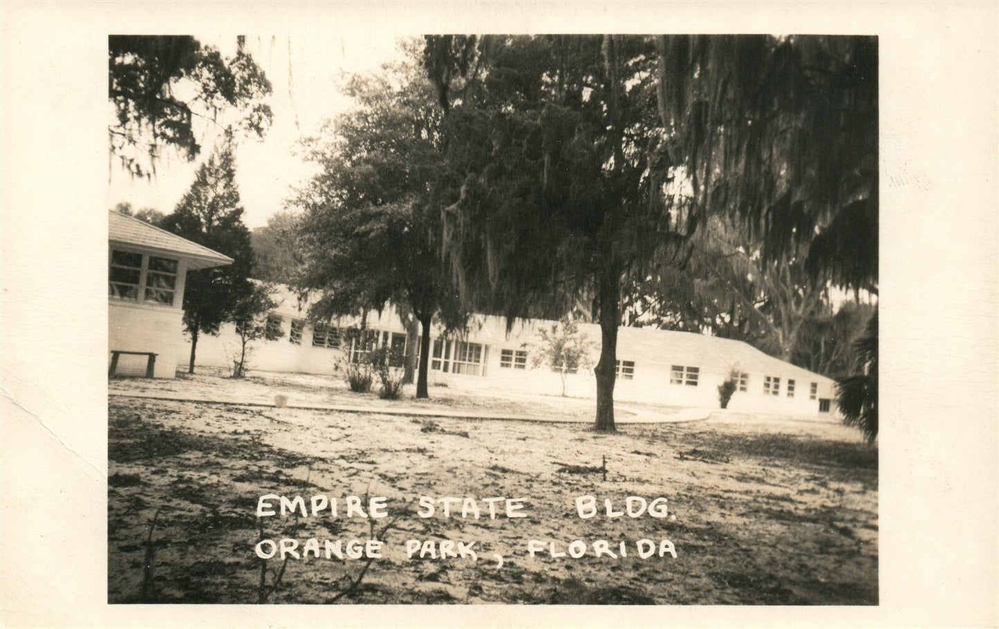 ORANGE PARK FL EMPIRE STATE BUILDING VINTAGE REAL PHOTO POSTCARD RPPC