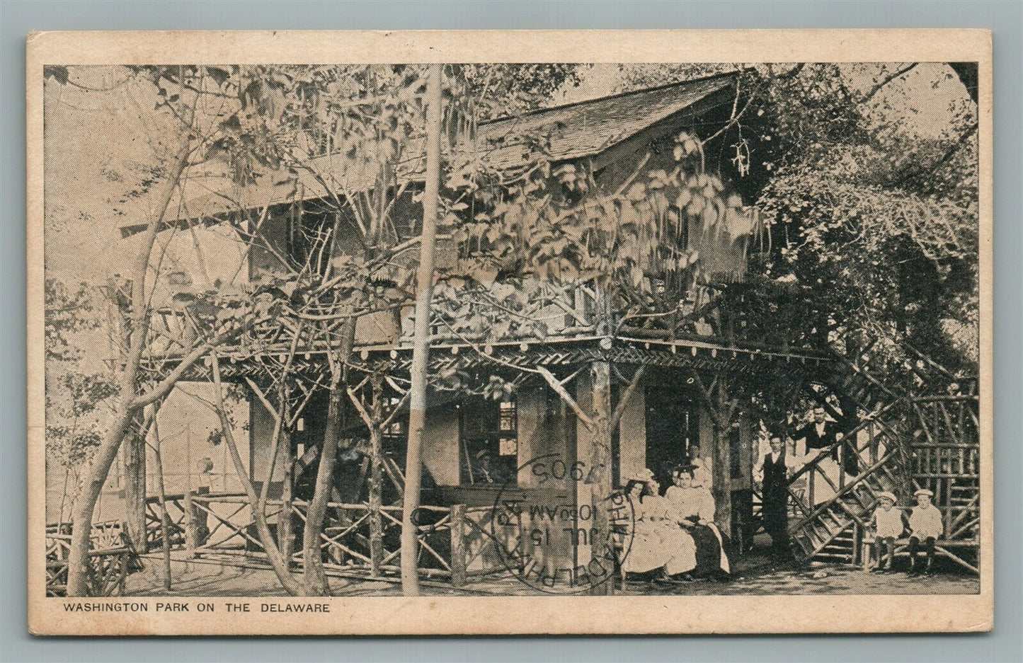 WESTVILLE NJ WASHINGTON PARK ON DELAWARE ANTIQUE POSTCARD
