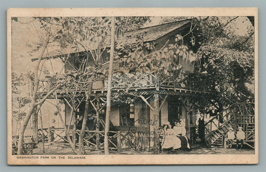 WESTVILLE NJ WASHINGTON PARK ON DELAWARE ANTIQUE POSTCARD