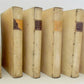 1732 6 VOLUMES HISTORY of EMPERORS & PRINCES VELLUM BINDINGS in FRENCH antique