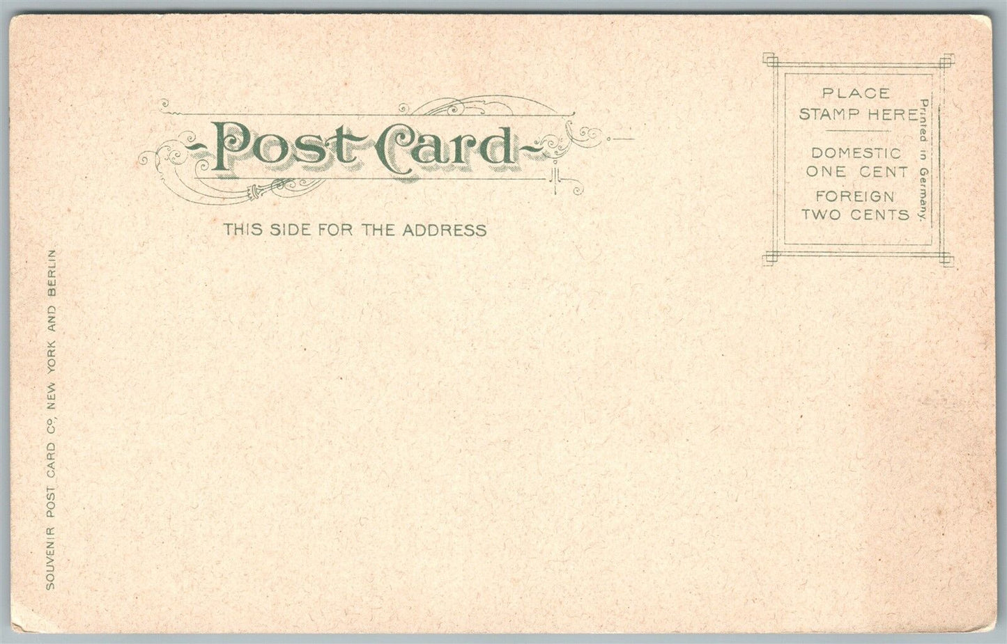 LANCASTER PA ST.JAMES EPISCOPAL CHURCH UNDIVIDED ANTIQUE POSTCARD