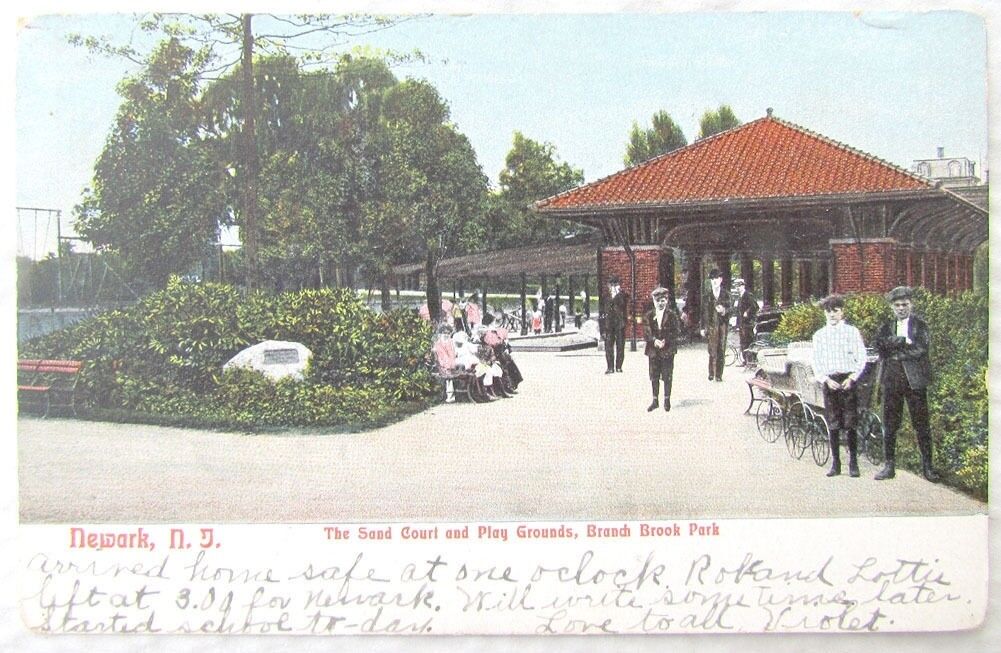 ANTIQUE 1907 UNDIVIDED POSTCARD BRANCH BROOK PARK NEWARK N.J.