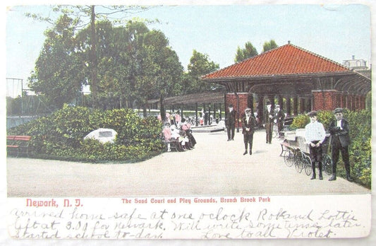 ANTIQUE 1907 UNDIVIDED POSTCARD BRANCH BROOK PARK NEWARK N.J.