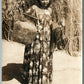 APACHE INDIAN BELLE 19 YEARS OLD DAMSEL OF DESERT AZ ANTIQUE REAL PHOTO PC RPPC