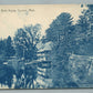 TAUNTON MA BOAT HOUSE ANTIQUE POSTCARD