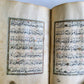 19th CENTURY MANUSCRIPT KORAN in OTTOMAN TURKISH LANGUAGE antique ILLUMINATED