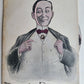 MAN w/ SPINNING CHANGING FACES ANTIQUE POSTCARD 1906