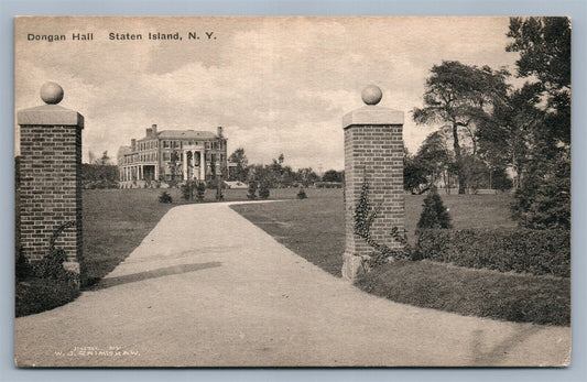 STATEN ISLAND NY DONGAN HALL VINTAGE POSTCARD