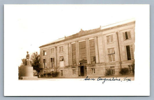 SAN AUGUSTINE TX COURT HOUSE VINTAGE REAL PHOTO POSTCARD RPPC