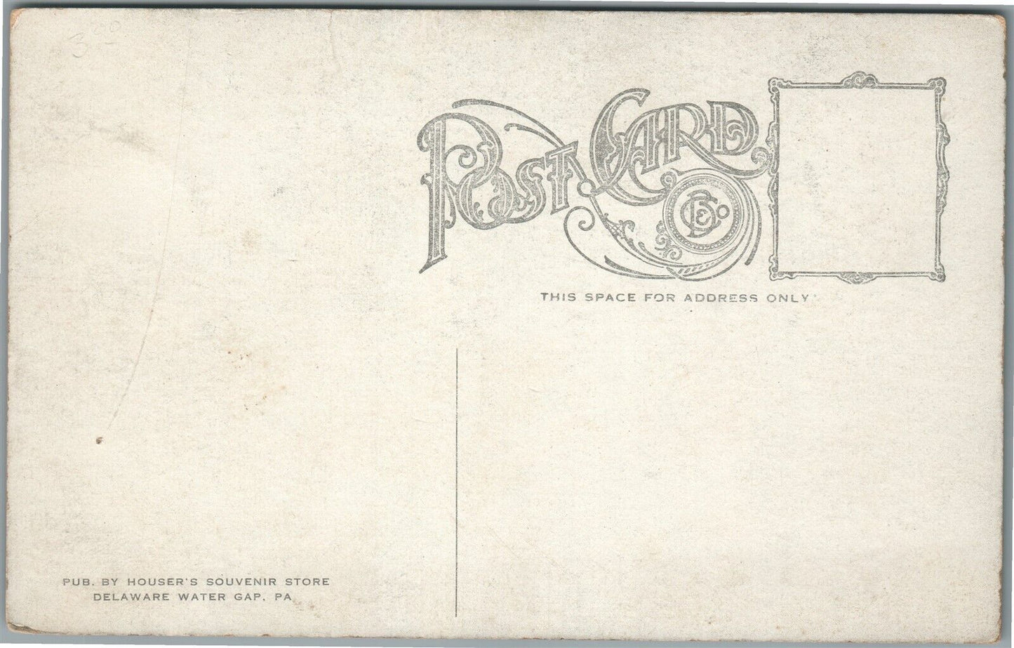 DELAWARE WATER GAP PA CASTLE INN MUSIC HALL ANTIQUE POSTCARD