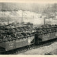 BALTIMORE & OHIO FREIGHT COAL CARS ANTIQUE REAL PHOTO RPPC railroad railway