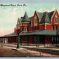 YORK PA WESTERN MARYLAND RAILROAD DEPOT 1911 ANTIQUE POSTCARD railway station