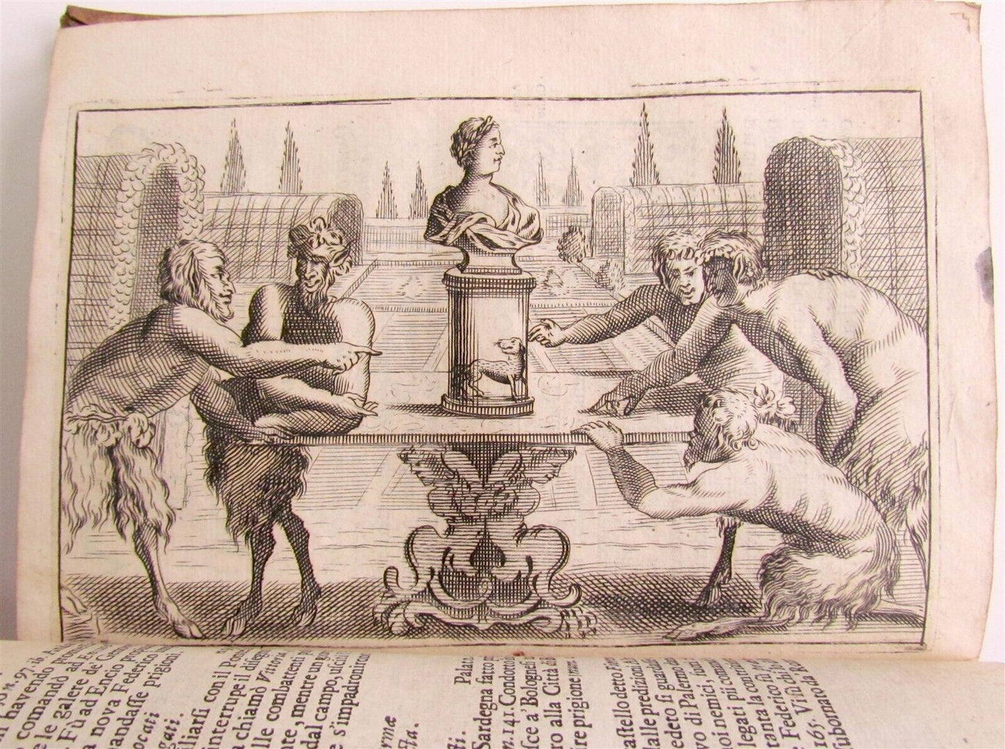 1700 Aquila romana overo monarchia ... da Carlo Magno antique ILLUSTRATED vellum