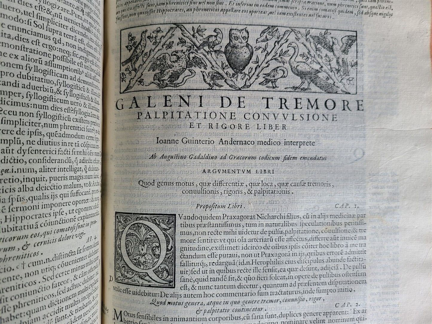 1586 RENAISSANCE EDITION OF GALEN antique FOLIO 16th century FAMOUS MEDICAL WORK