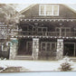 VINTAGE 1938 RPPC REAL PHOTO POSTCARD HOTEL JOHNSON'S TAVERN HOUGHTON LAKE MI