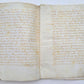 1645 MANUSCRIPT on VELLUM antique LAW DOCUMENT in FRENCH 10 leaves