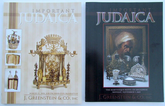 2004-05 2 JUDAICA AUCTION ILLUSTRATED CATALOGUES BOOKS