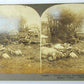 BOMBED SUPPLY TRAIN DEAD HORSES WWI STEREOVIEW PHOTO