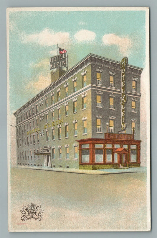 NEW BRUNSWICK NJ HOTEL KLEIN ANTIQUE POSTCARD