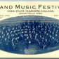 CEDAR FALLS IA GRAND MUSIC FESTIVAL ORCHESTRA ADVERTISING ANTIQUE POSTCARD