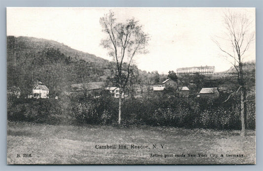 ROSCOE NY CAMBELL INN ANTIQUE POSTCARD