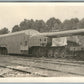 BIG BERTHA GUN on RAILROAD PLATFORM WWI ERA ANTIQUE REAL PHOTO POSTCARD RPPC