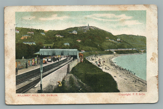 IRELAND KILLINEY HILL CO. DUBLIN ANTIQUE POSTCARD