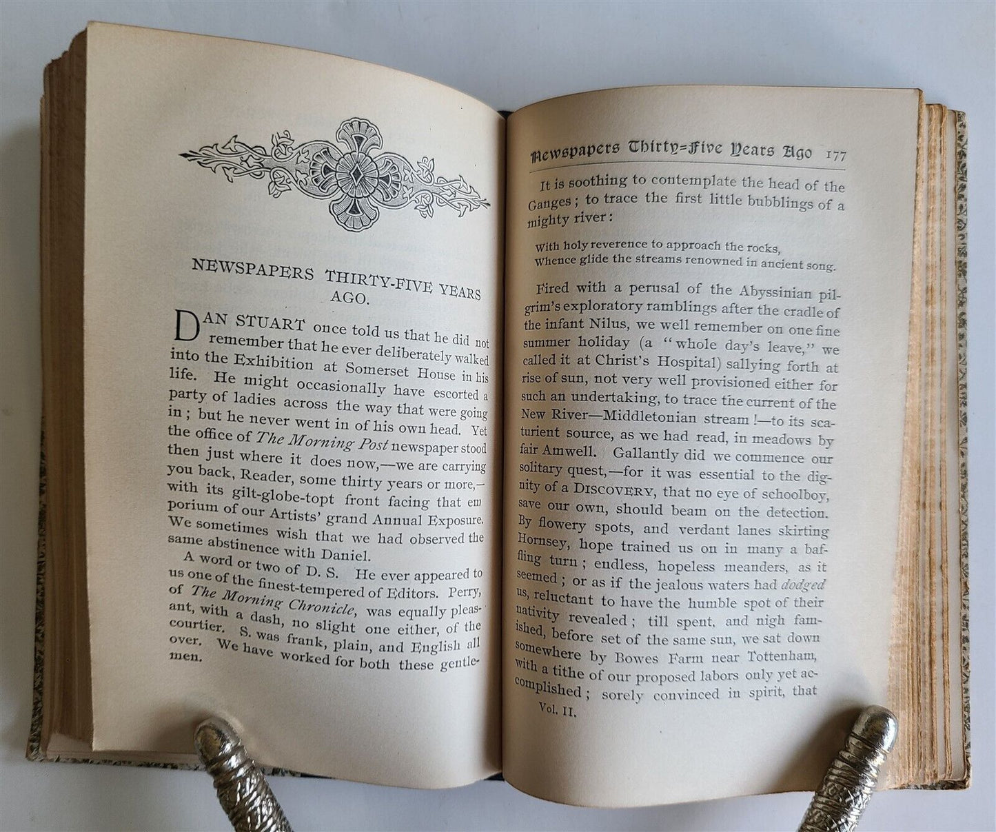 1900s ESSAYS of ELIA antique 2 VOLUMES in ENGLISH