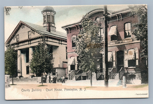 FLEMINGTON NJ COURT HOUSE ANTIQUE POSTCARD