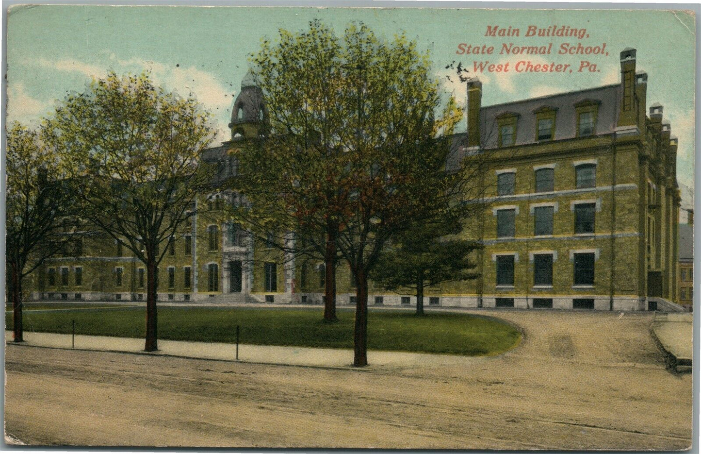 WEST CHESTER PA STATE NORMAL SCHOOL ANTIQUE POSTCARD