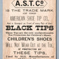 AMERICAN SHOE TIP CO. VICTORIAN TRADE CARD