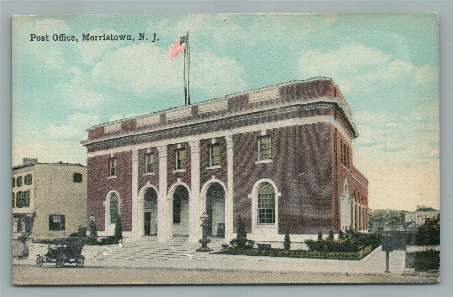 MORRISTOWN NJ POST OFFICE ANTIQUE POSTCARD