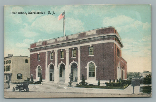 MORRISTOWN NJ POST OFFICE ANTIQUE POSTCARD