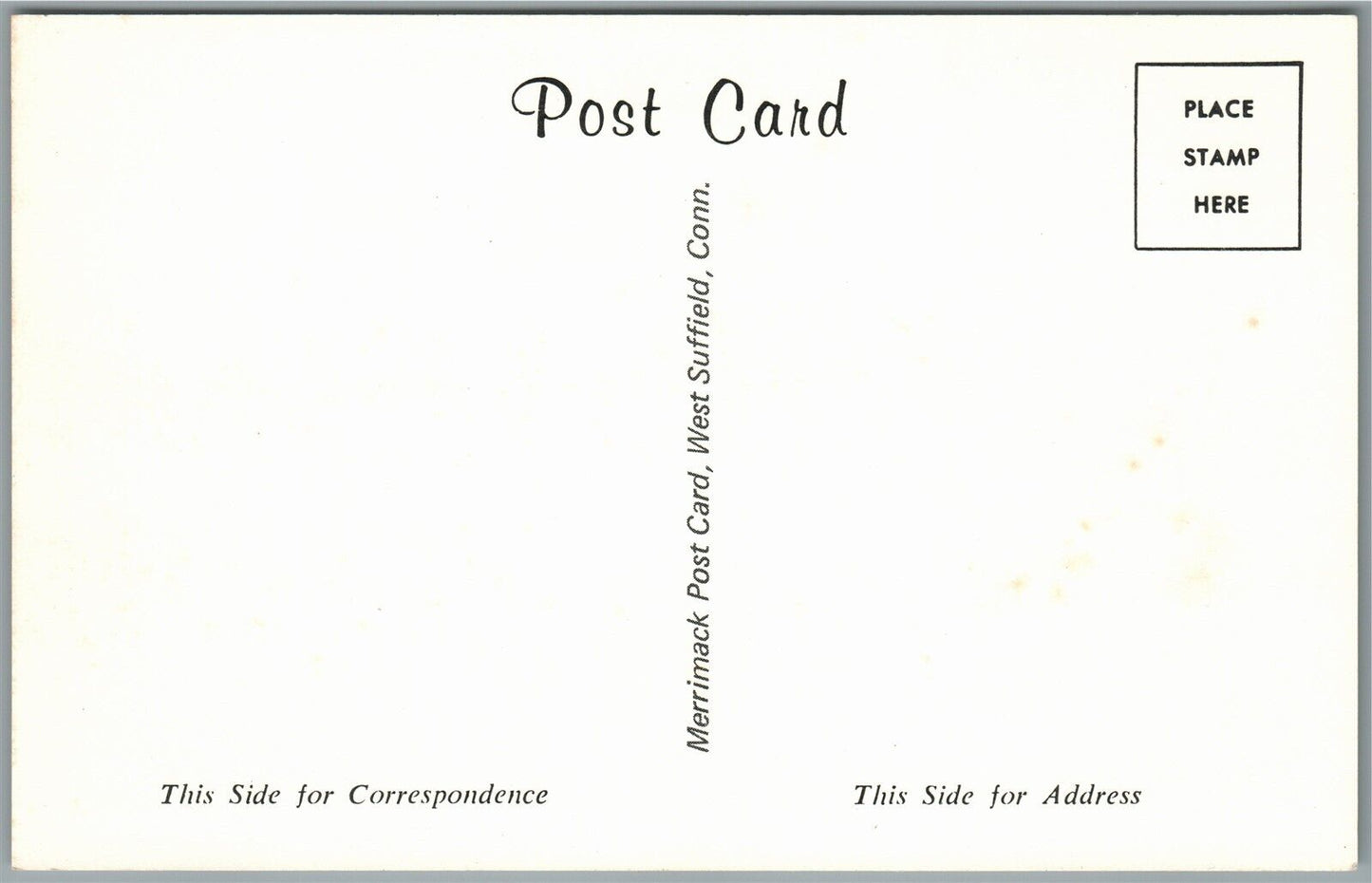 DENVER PA POST OFFICE VINTAGE POSTCARD