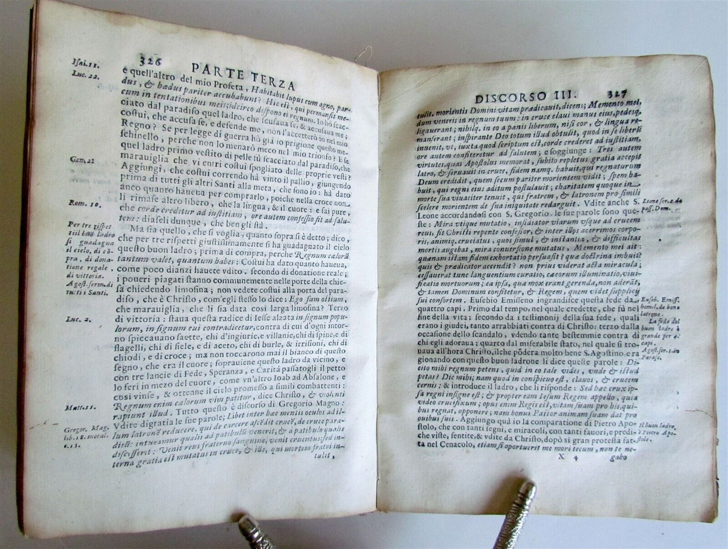 1607 DISCORSI DEL P.GREGORIO MASTRILLI DELLA COMPAGNIA DI GIESU antique VELLUM