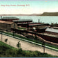 OSSINING NY SING SING PRISON BIRDS EYE VIEW ANTIQUE POSTCARD