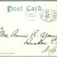 RED BANK NJ FIRST M.E. CHURCH 1909 ANTIQUE POSTCARD