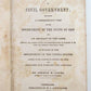 1846 CIVIL GOVERNMENT LESSONS STATE of OHIO LAWS by ANDREW YOUNG antique