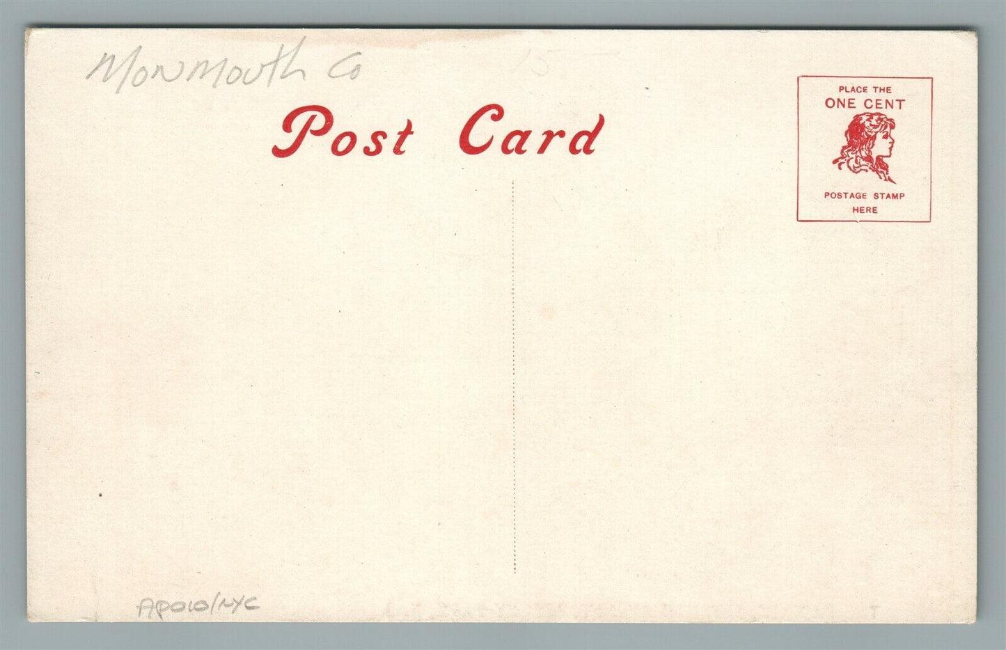 ASBURY PARK NJ THE PASSAIC HOTEL ANTIQUE POSTCARD