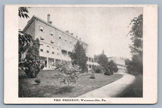 VERNERSVILLE PA THE PRESTON ANTIQUE POSTCARD