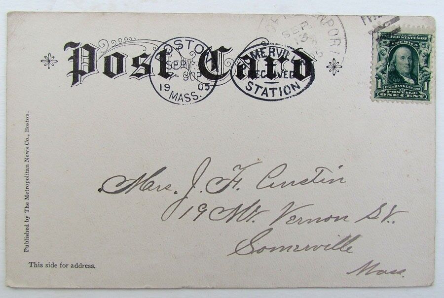 VINTAGE 1905 UNDIVIDED POSTCARD MAIN STREET scene DEXTER ME MAINE