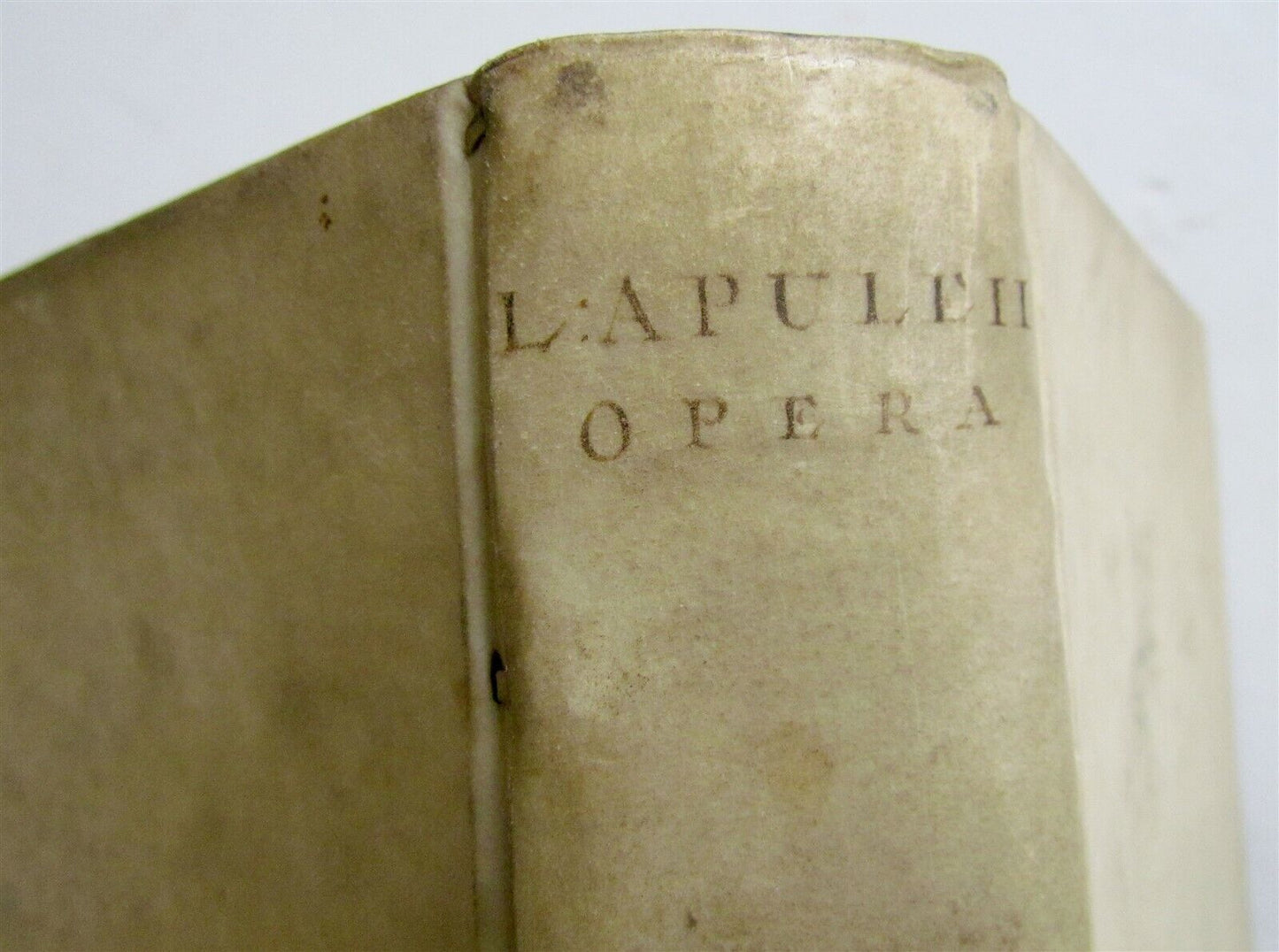 1788 LUCII APULEJI MADAURENSIS PLATONICI PHILOSOPHI OPERA VELLUM ANTIQUE