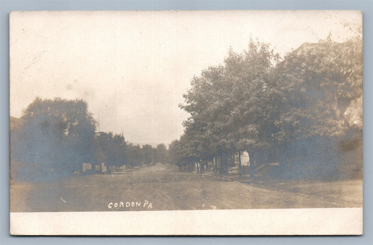 CORDON PA STREET SCENE ANTIQUE REAL PHOTO POSTCARD RPPC
