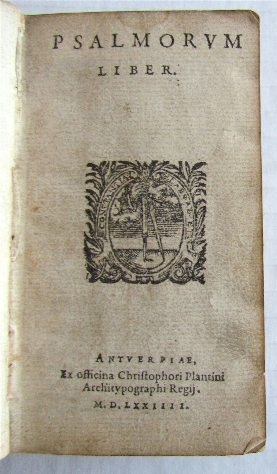 1584 BIBLE by Christopher PLANTIN BIBLIA LATINA antique NEW TESTAMENT