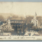 FRENCHTOWN NJ BIRDS EYE VIEW ANTIQUE REAL PHOTO POSTCARD RPPC