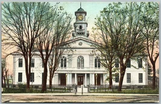 MEDIA PA COURT HOUSE 1908 ANTIQUE POSTCARD